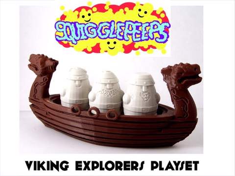 Image of Squigglepeeps: Viking Explorers Playset