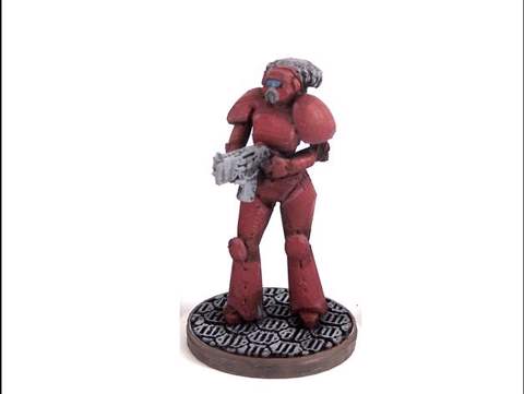 Image of Female Space Trooper (supportless printing)