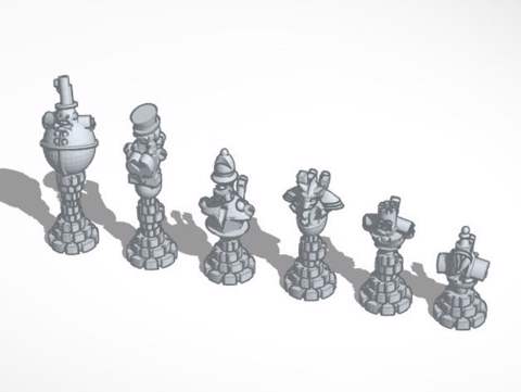 Image of Steampunk Robot Chess