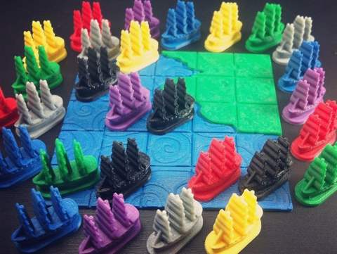 Image of Galleon Board Game Piece