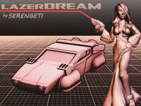 Image of Serengeti LAZERDREAM (80's Hovercar in 18mm scale)