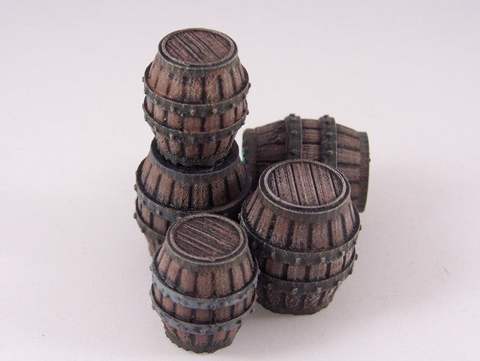 Image of Delving Decor: Medieval Barrels (28mm/Heroic scale)