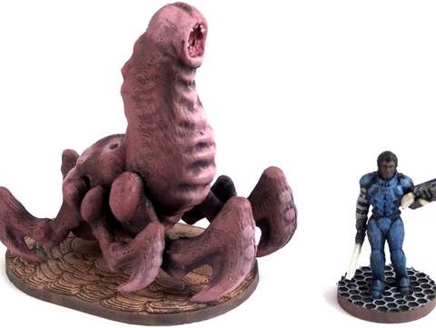 Image of Cave Worm, 28mm Miniature