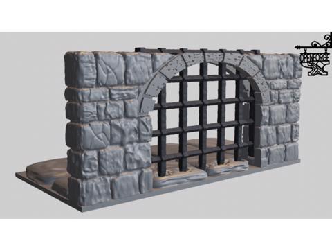 Image of OpenForge 2 Dungeon Stone Portcullis