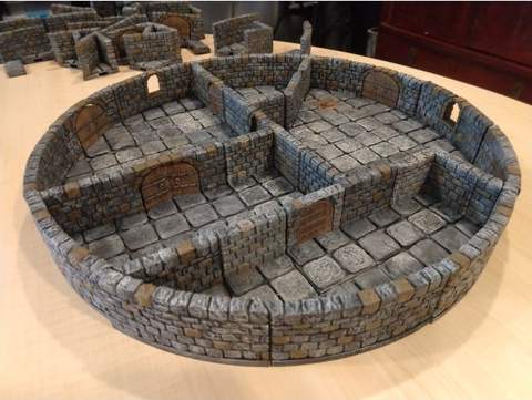 Image of OpenForge 2.0 Dungeon Stone Large Curved Interior Walls