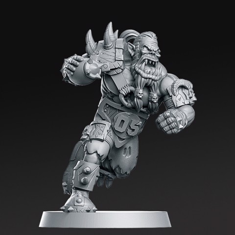 Image of 05 Orc Line Fantasy Football 32mm