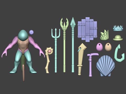 Image of 'Fishmen' Weapons and Props