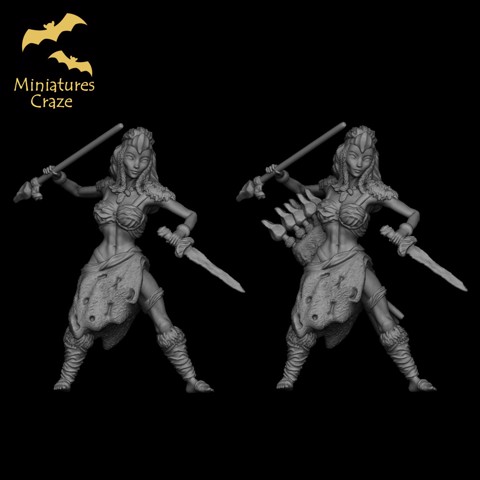 Image of Female javelin Warrior