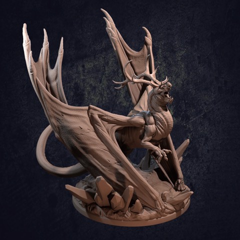 Image of Ice Tyrant Dragon - Presupported