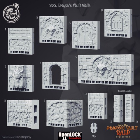 Image of Dragon's Vault Walls (Pre-Supported)