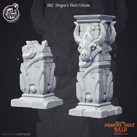 Image of Dragon's Vault Columns (Pre-Supported)