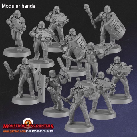 Image of Imperial Arbiters w/Modular Weapon Hands