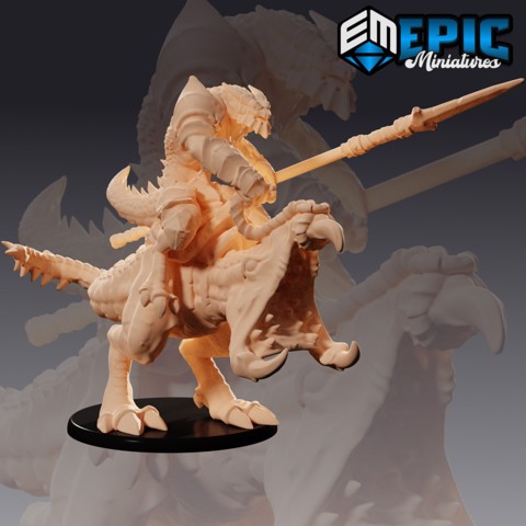 Image of Dragonborn Spear Rider / Half Dragon Cavalry / Lizardfolk Juggernaut / Ethereal Marauder