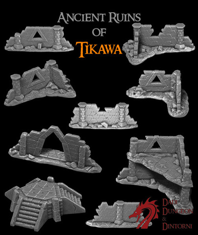 Image of Ancient Ruins of TIKAWA (34 piece set)