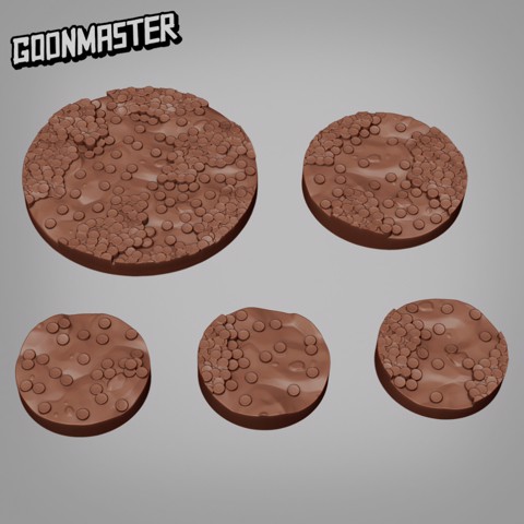 Image of Coin Pile Bases - 25mm, 35mm and 50mm