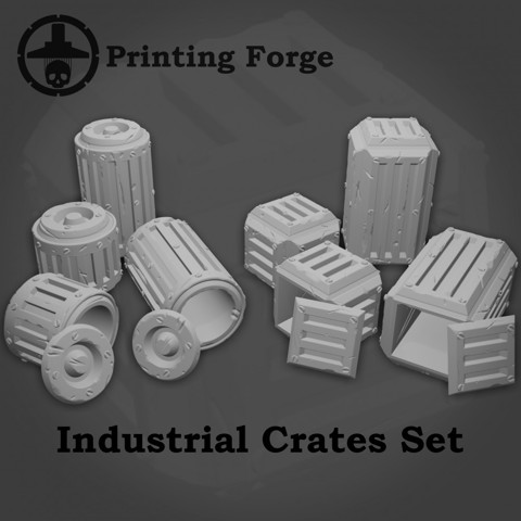 Image of Weathered Industrial Crates
