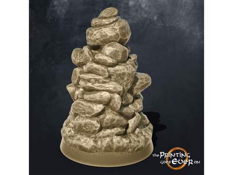 Image of Stone Cairn Tabletop Marker