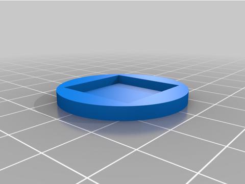 Image of 20 mm square to 32 mm circle base adaptor