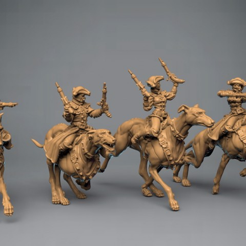 Image of Hunters mounted group