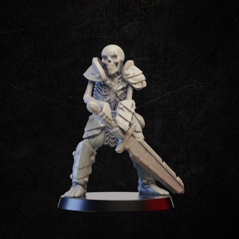 Image of skeleton warrior twohanded sword