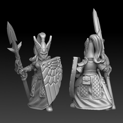 Image of Elf guardian with spear