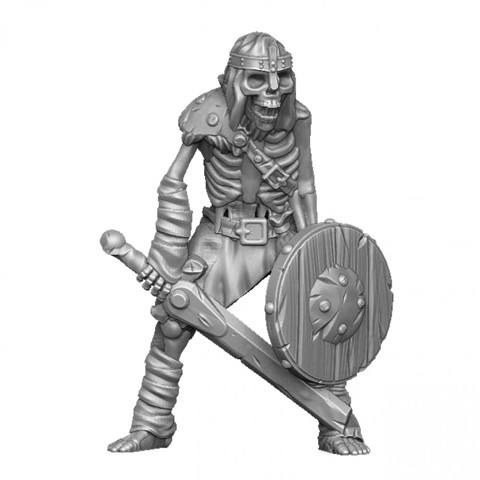 Image of skeleton warrior - supportless model