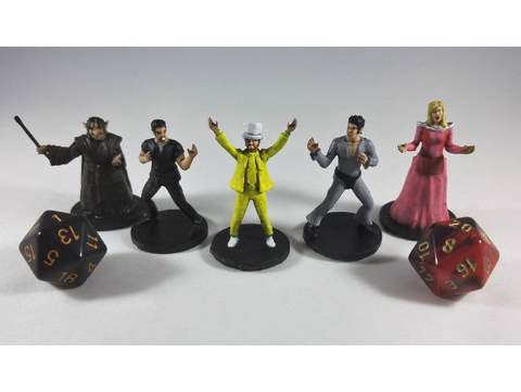 Image of The Gang from "Its Always Sunny in Philadelphia" - The Night Man Cometh D&D Miniature Set