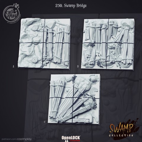 Image of Swamp Bridge Tiles (Pre-Supported)