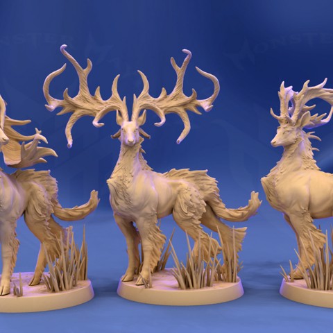 Image of Stag, Majestic pose (3 antler variations)