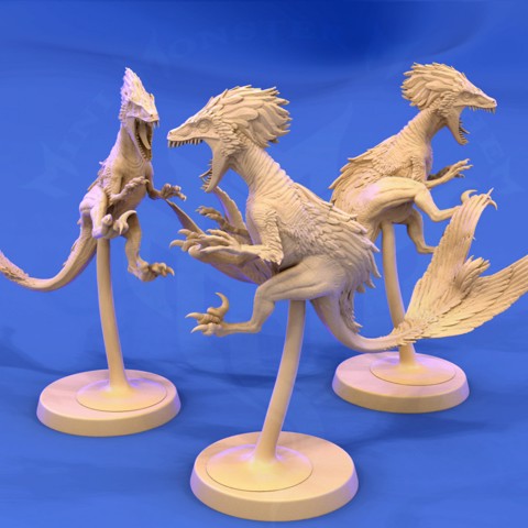 Image of Feathered Raptor (Jump attack pose)