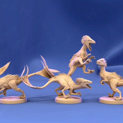 Image of Feathered Raptors (5 pack/ All poses)
