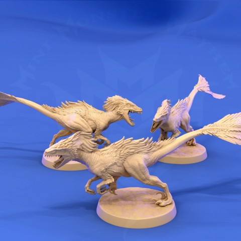 Image of Feathered Raptor (running attack pose)