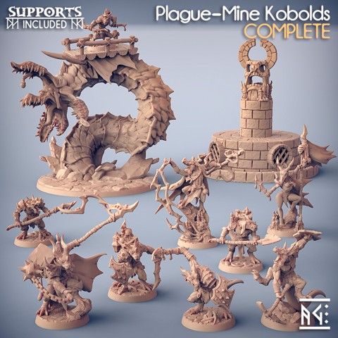 Image of COMPLETE Plague-Mine Kobolds (presupported)