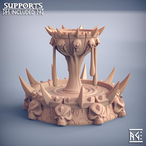 Image of Soulless Chalice Fountain - Soulless Vampires Terrain Piece