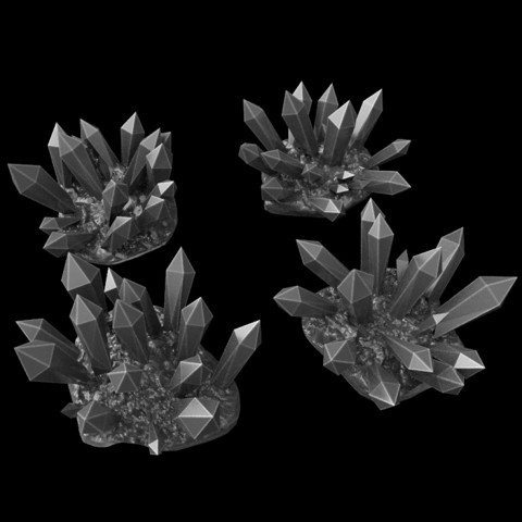 Image of 4 crystal rocks