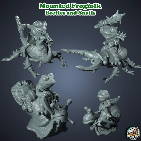 Image of Mounted Frogfolk Set