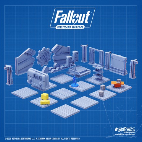 Image of 3D Vault Bundle & Vault Girl - Fallout: Wasteland Warfare