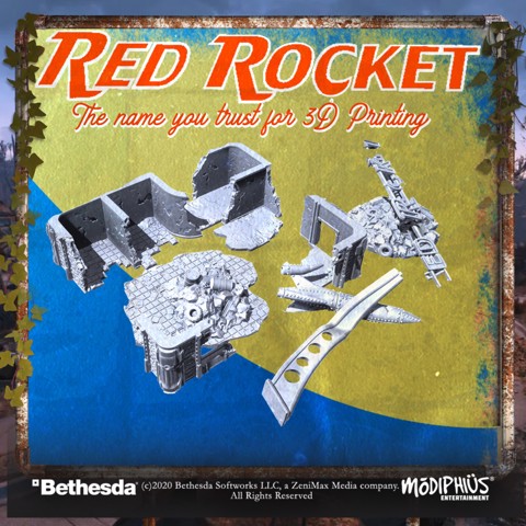 Image of Red Rocket: Ruined - Terrain Expansion - Fallout: Wasteland Warfare