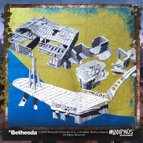 Image of Red Rocket & Sanctuary Hill House Mega Pack! - Terrain Expansion - Fallout: Wasteland Warfare