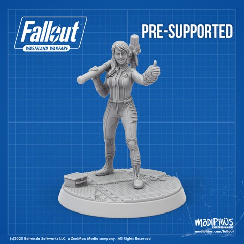 Image of Vault-Tec Vault Girl - Fallout: Wasteland Warfare