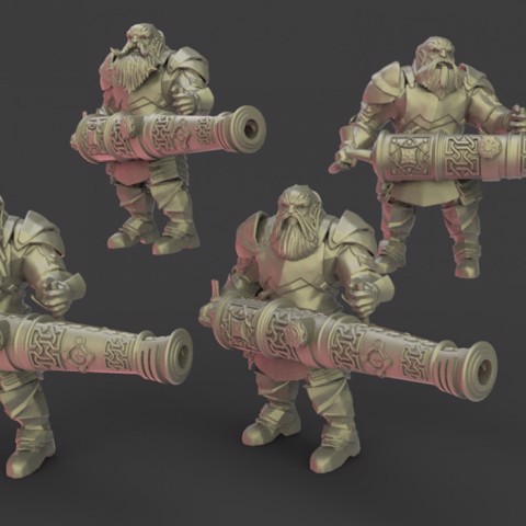 Image of dwarf cannon warrior