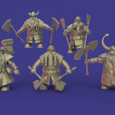 Image of dwarfs warrior pack