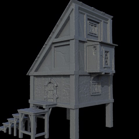 Image of Medieval house for wargames