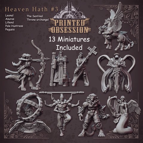 Image of Heaven Hath No Fury - Pack 3 - 32 mm scale miniatures [Pre-supported]