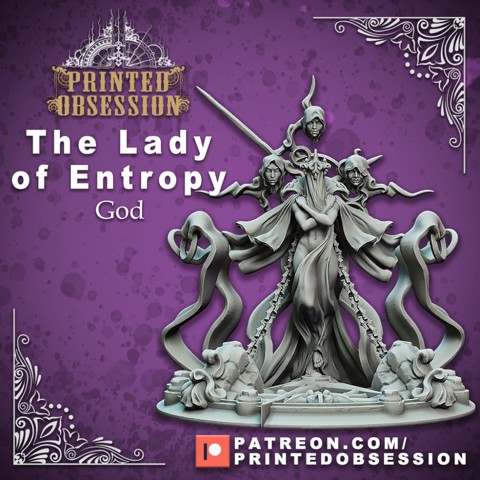 Image of Lady of Entropy - (PRE SUPPORTED) - Boss Encounter - 100 mm - D&D