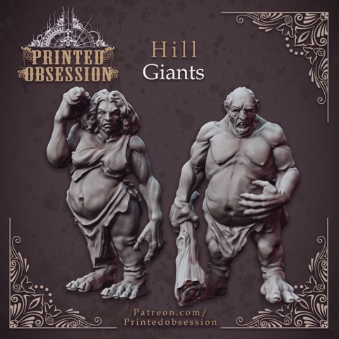 Image of Hill giants - Couple - 32 mm scale