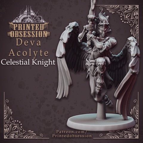 Image of Deva Acolyte - Heaven Hath no fury - 32 mm scale [Pre-supported]