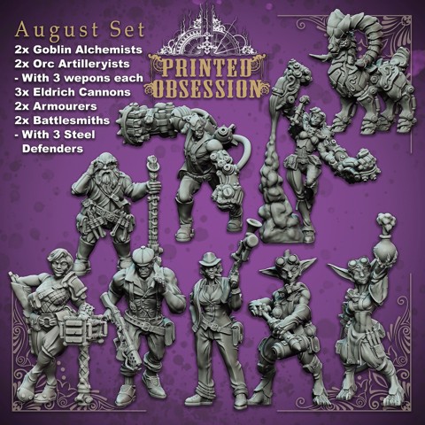 Image of Artificers Collection - Pack of 10+ Artificer models - 32mm scale - D&D
