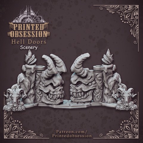 Image of The Gates of Hell - Scenery - hell hath no fury - 32mm scale (Pre-supported)