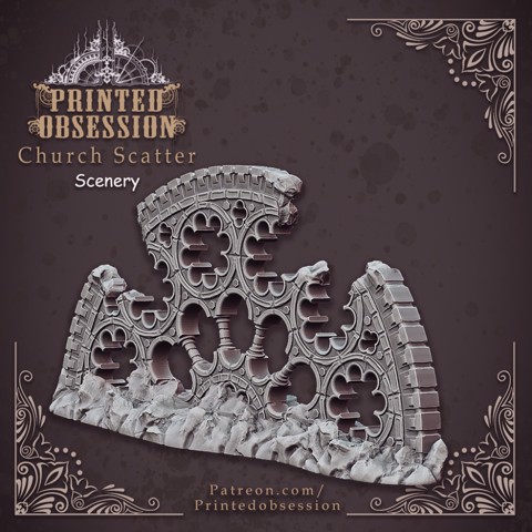 Image of Church Scenery - Scenery - Heaven Hath No Fury - 32mm scale [Pre-supported]
